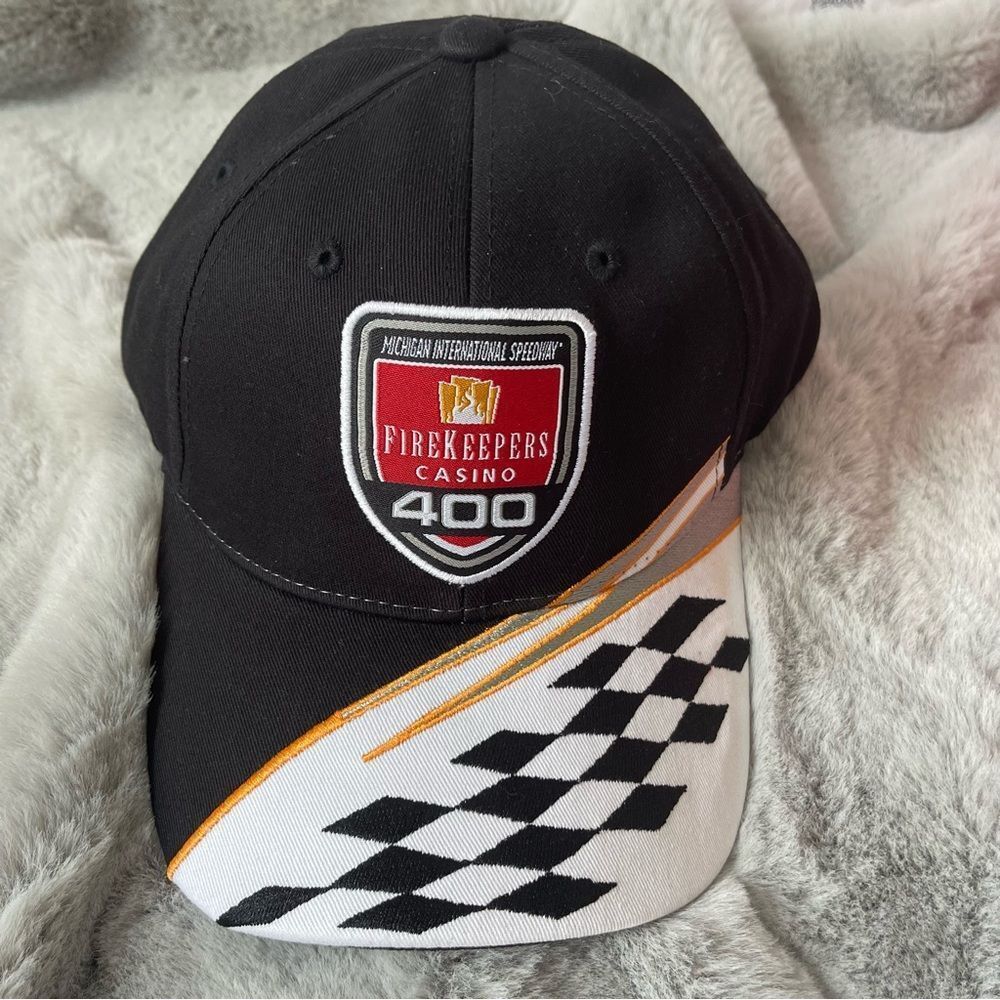 Nwt Nascar Firekeepers Casino 400 Black Cap  Hat
